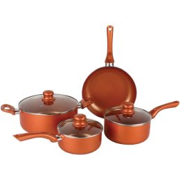 Brentwood Appliances BPS-107C 7-Piece Nonstick Copper Cookware Set