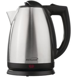 Brentwood Appliances KT-1800 2-Liter Stainless Steel Electric Cordless Tea Kettle