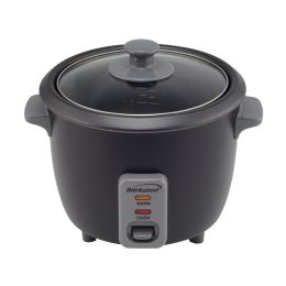 Brentwood Appliances TS-700BK 4-Cup Uncooked/8-Cup Cooked Rice Cooker and Food Steamer (Black)