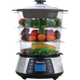 Magic Chef MCSFS12ST 3-Tier Electric Food Steamer