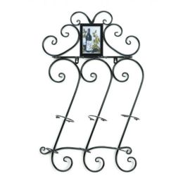 Wrought Iron Wine Wall Rack