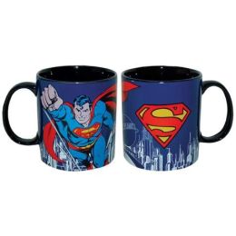 Superman Dc Comics Stoneware 14 Oz. Blue