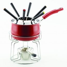 Rachael Ray 2-Quart Fondue Set- Red