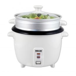 Better Chef 5-Cup Rice Cooker w/ Food Steamer