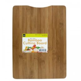 Bamboo Cutting Board With Metal Handle