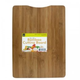 Bamboo Cutting Board With Metal Handle