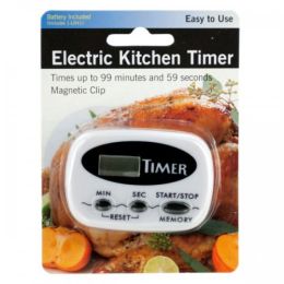 Electric Kitchen Timer With Magnetic Clip