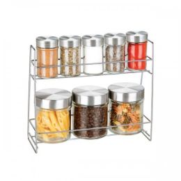 Glass Canister Spice Jar Set