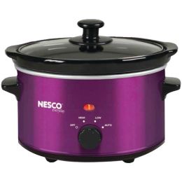 Nesco 1.5-Quart Oval Slow Cooker (Metallic Purple)