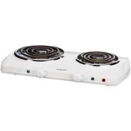 Brentwood Electric Double Burner (White)