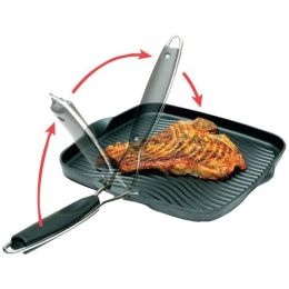 Starfrit 10" X 10" Grill Pan With Foldable Handle