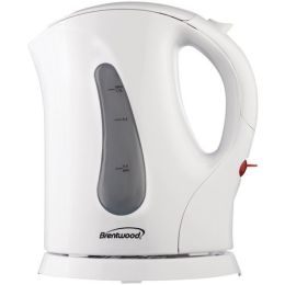 Brentwood 1L Cordless Plastic Tea Kettle