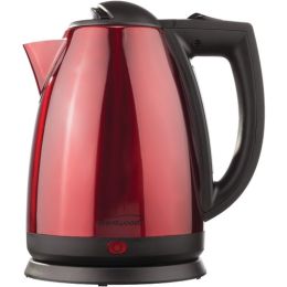 Brentwood 1.7-Liter Red Stainless Steel Electric Cordless Tea Kettle