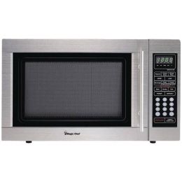 Magic Chef 1.3-Cubic Ft Countertop Microwave (Stainless Steel)