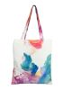 Canvas Bag Women's Print Tote  Beach Shoulder Bag Colorful Smoke Tote