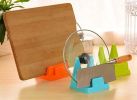 Knife Holder Kitchen Multifunction Kitchen Storage Box Turret Tool Orange