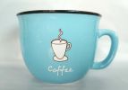 Creative Cute Cup Coffee Milk Tea Ceramic Mug Cup BLUE