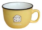 Creative Cute Cup Coffee Milk Tea Ceramic Mug Cup YELLOW