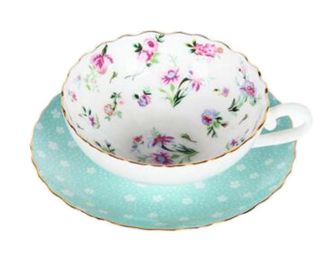 [Flower-5] Exquisite Demitasse Cup Coffee Cup Espresso Cup and Saucer