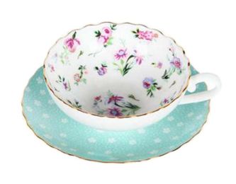 [Flower-5] Exquisite Demitasse Cup Coffee Cup Espresso Cup and Saucer