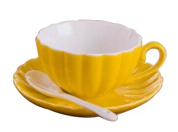 [C] Colorful Demitasse Cup Coffee Cup Espresso Cup and Saucer