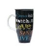 Cool Black Mug Big Coffee Mugs Hand Painted Funny Mug Coffee/Tea/Juice/Milk Mugs