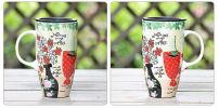 Flower Vase Mug Big Coffee Mugs Hand Painted Funny Mug Coffee/Tea/Juice/Milk Mug