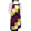 Handmade Simplicity Apron Barbecue Canvas Aprons with Pocket Multicolor