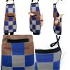 Housework Apron with Pocket Blue Aprons Durable Apron Adjustable Straps