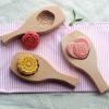Lovely Pattern Baking Mold For Small Pastry and Mooncake Wooden Style Mold, #02