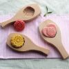 Lovely Pattern Baking Mold For Small Pastry and Mooncake Wooden Style Mold, #04