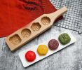 Chinese Traditional Mini Wooden Mid-autumn Festival Mooncake Mold Baking Molds,J