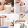 Creative Desktop Small Trash cans Mini Living Room Bedroom Waste Bins,Pink
