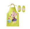 Lovely Autumn And Winter Waterproof Cotton Children Aprons,Yellow Angel