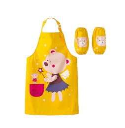 Lovely Autumn And Winter Waterproof Cotton Children Aprons,Green Angel