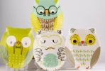 Cute Owl Melamine Food Serving Tray Kids Breakfast Plate