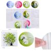 4-Pack Self-Adhesive Plastic Hooks Dandelion Pattern Hooks