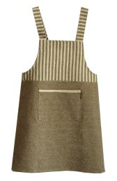 Terylene/Cotton Kitchen Aprons Chef Vintage Aprons with a Pocket in Large Size