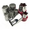 Stainless Steel Flower-shaped Cut Fruits and Vegetables Biscuit Baking Models