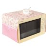 Country Style Microwave Oven Dustproof Cover Microwave Protector -Flower