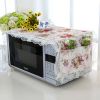 Elegant Flowers Design Microwave Oven Protective Cover Dust-proof Cover, B