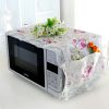 Elegant Flowers Design Microwave Oven Protective Cover Dust-proof Cover, F