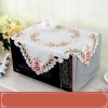 European Style Embroidered Microwave Oven Cover Microwave Protector, B