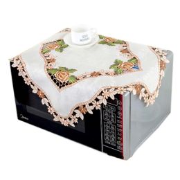 European Style Embroidered Microwave Oven Cover Microwave Protector, G