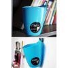 Mini Trash Bin Creative Car/Table Trash Can Allow To hang For Home/Office-Green