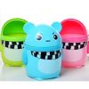 2PCS Creative Cute Mini Trash Can Office/Home Clutter Storage-Blue Bear