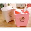 Creative Table Mini Trash Can Home Office Clutter Bucket Bin-Pink