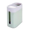 Home Table Wastebasket Tissue Box Dual Function Design Mini Trash Bin Can-Green