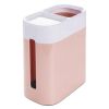Home Table Wastebasket Tissue Box Dual Function Design Mini Trash Bin Can-Pink