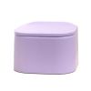 Press Design Clean Table Wastebasket Mini Trash Bin With Cover For Home/Office-Purple